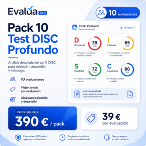 Pack 10 Evaluaciones DISC Comerciales