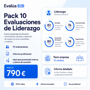 Pack 10 Evaluaciones de Liderazgo